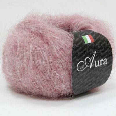 Пряжа SEAM AURA (813, розовый) Состав: 70% сури альпака 30% полиамид; 25г/225м