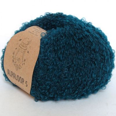 Пряжа INCA TOPS ALPALOOP (85, морская волна) Состав: 89% альпака суперфайн, 11 % полиамид; 50г/250м